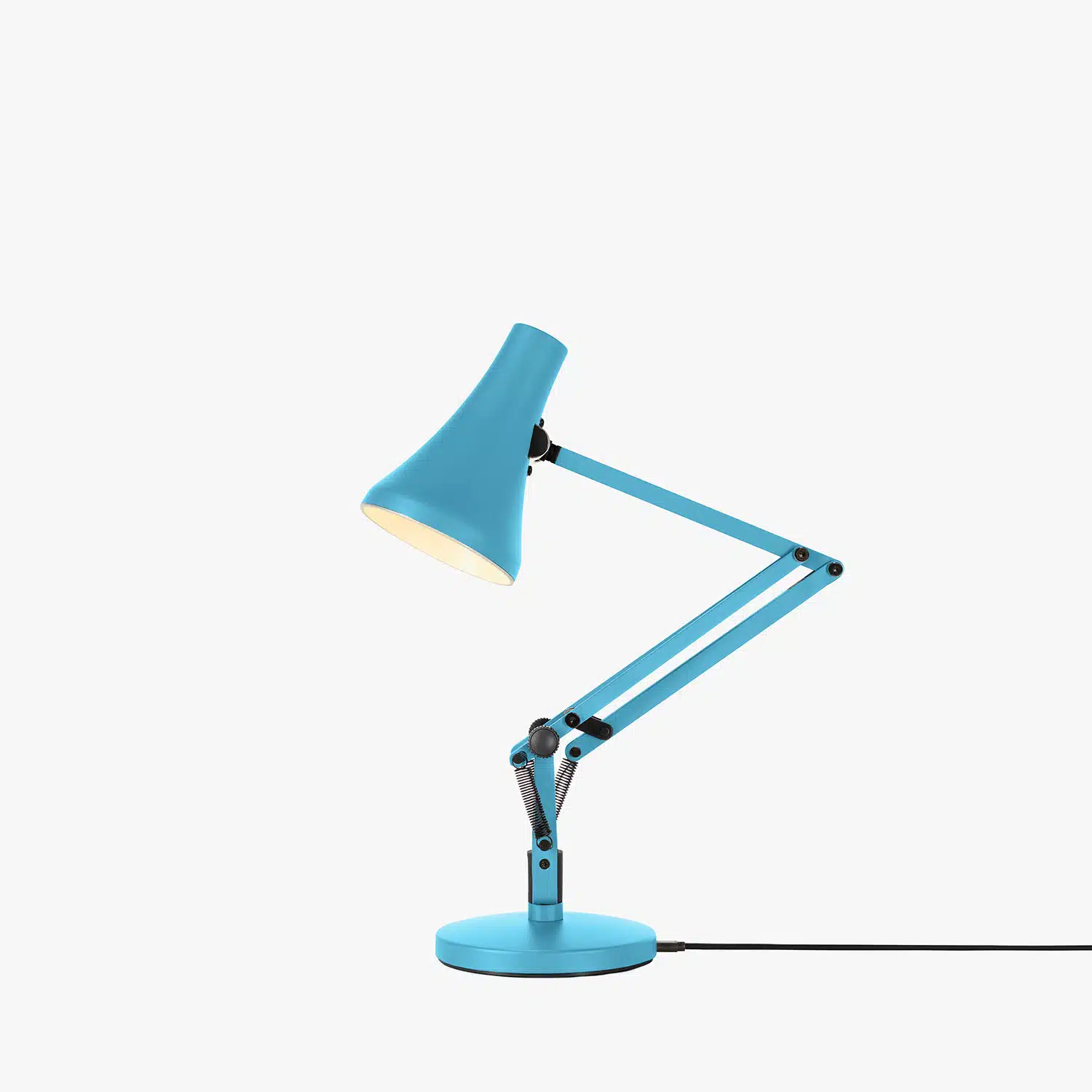 Anglepoise Light - 90 Mini Mini Desk Lamp Turquoise Blue - Turquoise Blue Finish - Arms and Aluminium Shade