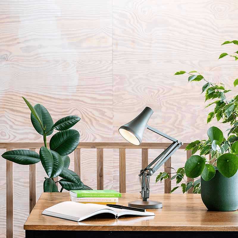 Anglepoise Light - 90 Mini Mini Desk Lamp Kelp Green - Kelp Green Finish - Arms and Aluminium Shade