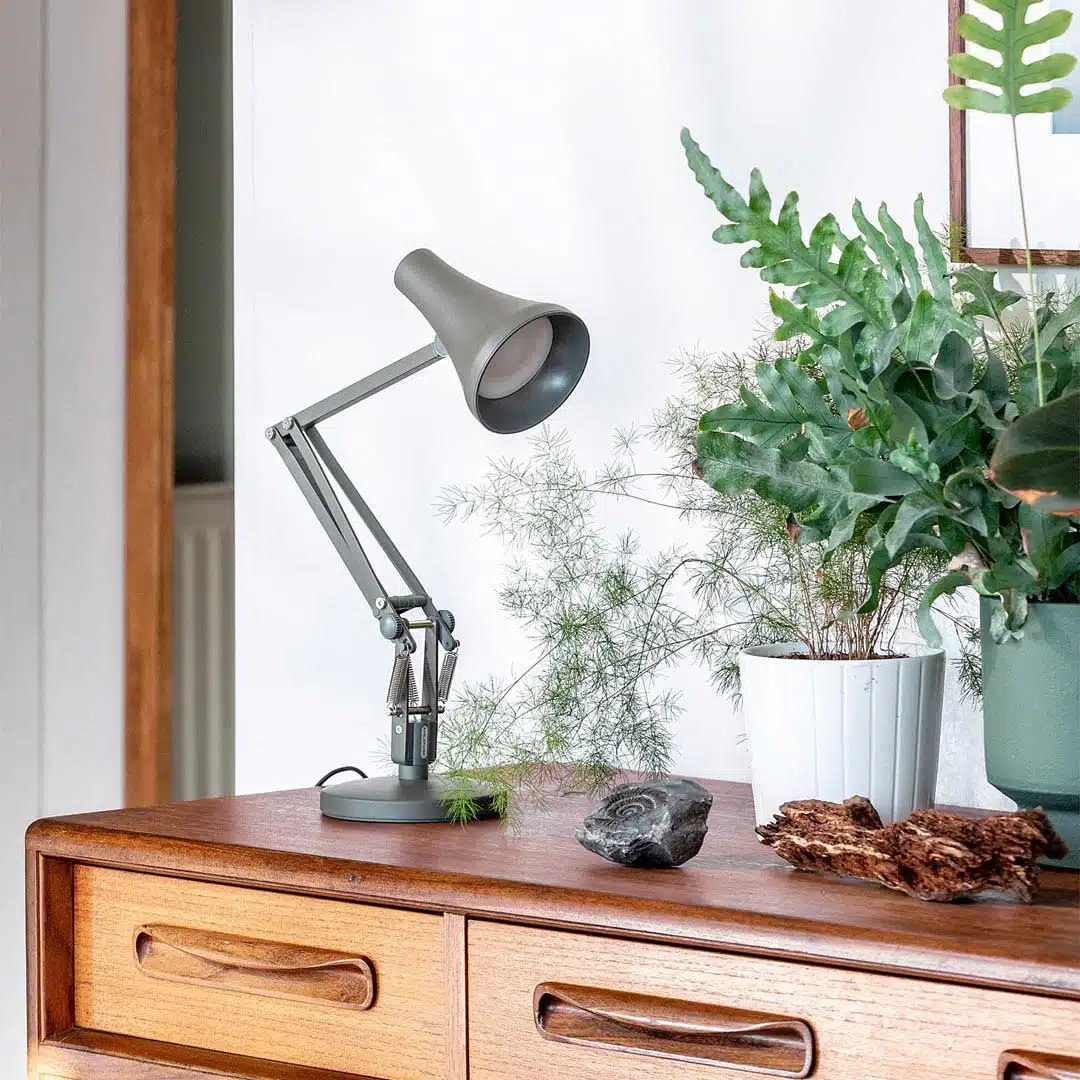 Anglepoise Light - 90 Mini Mini Desk Lamp Kelp Green - Kelp Green Finish - Arms and Aluminium Shade