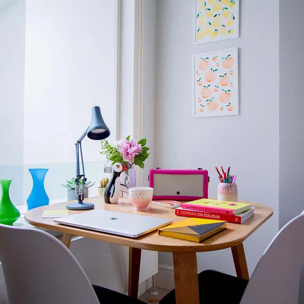 Anglepoise Light - 90 Mini Mini Desk Lamp Steel Blue - Steel Blue Finish - Arms and Aluminium Shade