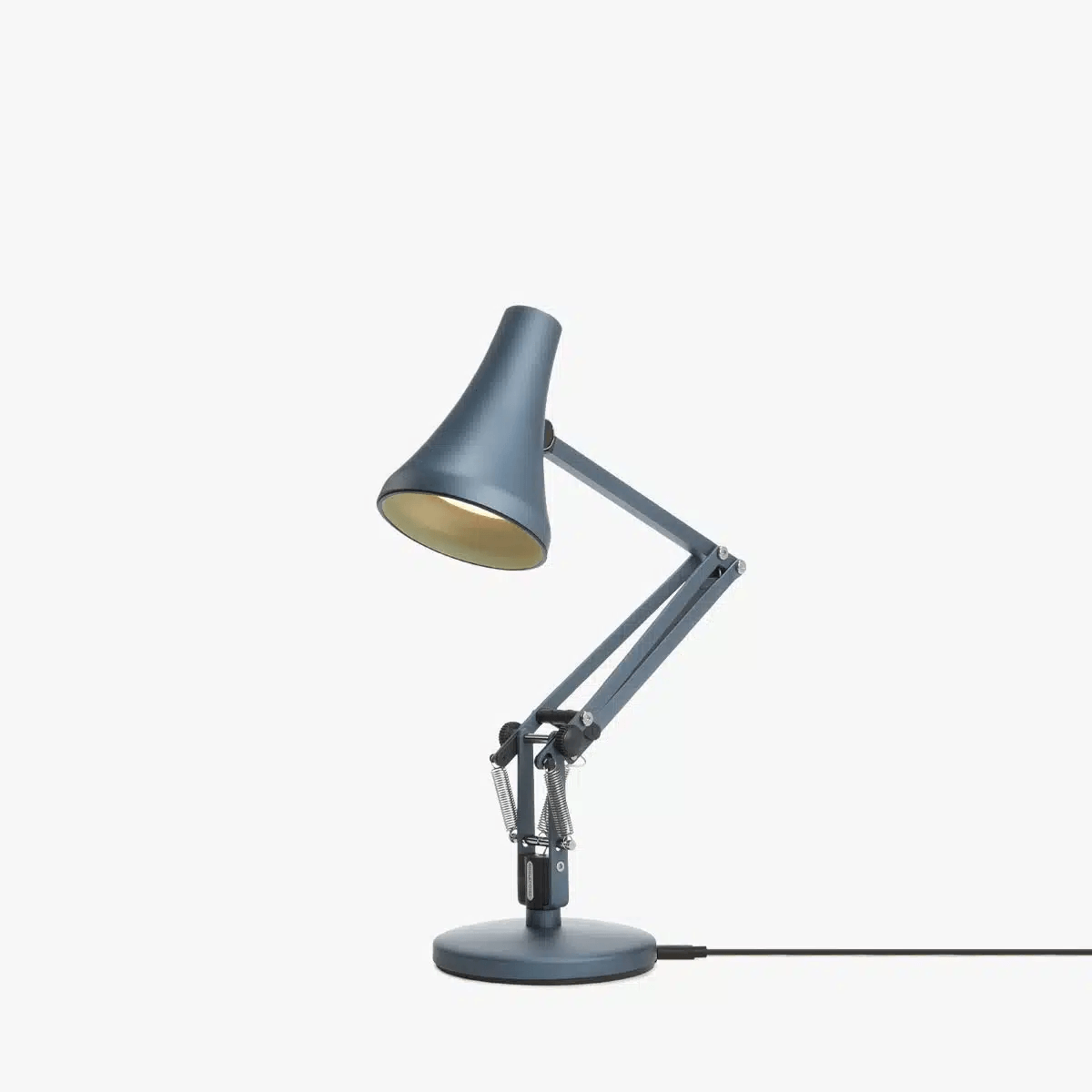 Anglepoise Light - 90 Mini Mini Desk Lamp Steel Blue - Steel Blue Finish - Arms and Aluminium Shade