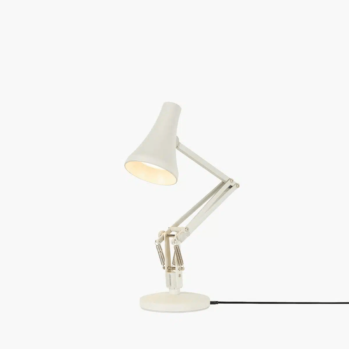 Anglepoise Light - 90 Mini Mini Desk Lamp Jasmine White - Jasmine White Finish - Arms and Aluminium Shade