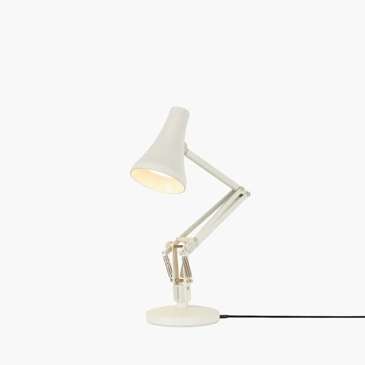 Anglepoise Light - 90 Mini Mini Desk Lamp Jasmine White - Jasmine White Finish - Arms and Aluminium Shade