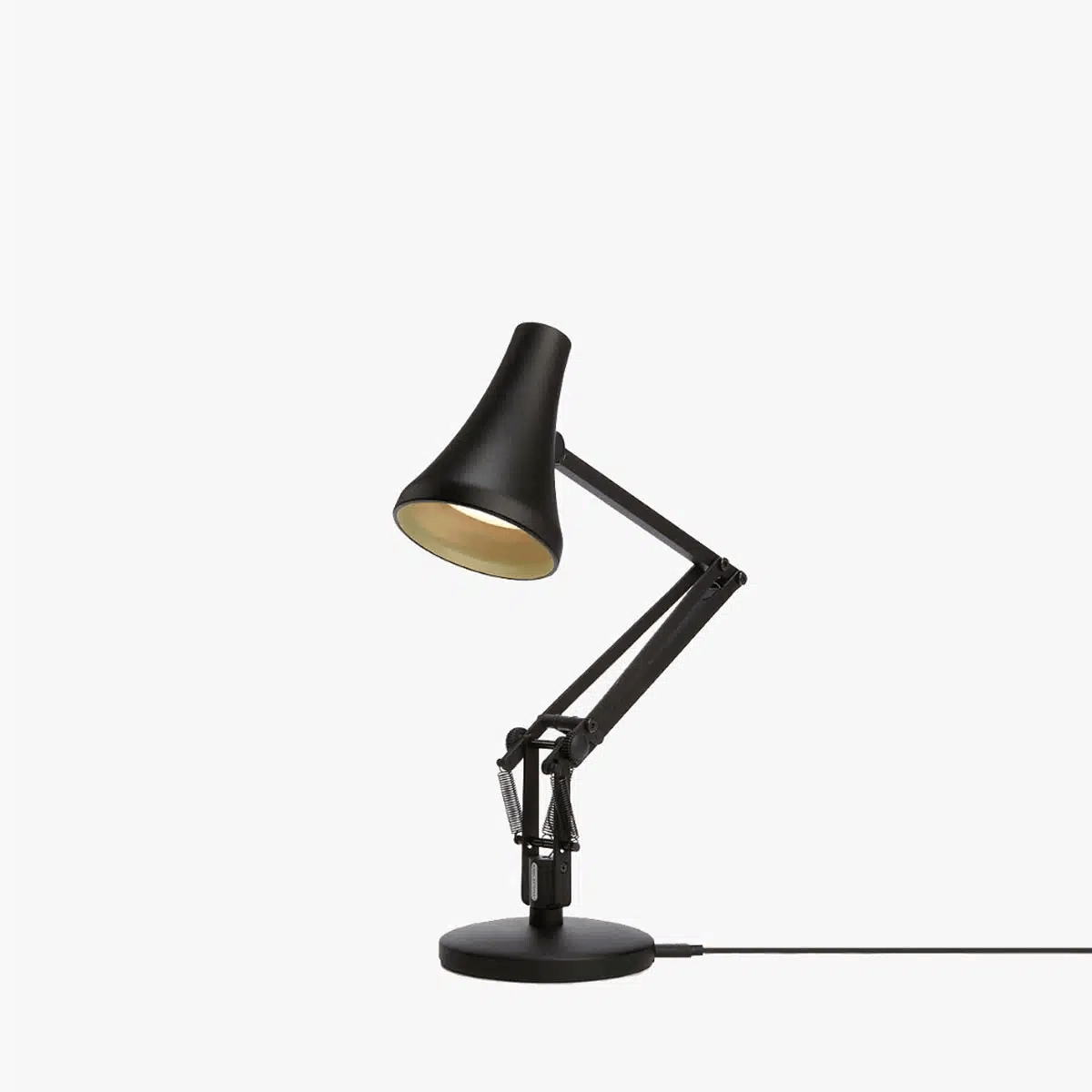 Anglepoise Light - 90 Mini Mini Desk Lamp Carbon Black - Carbon Black Finish - Arms and Aluminium Shade