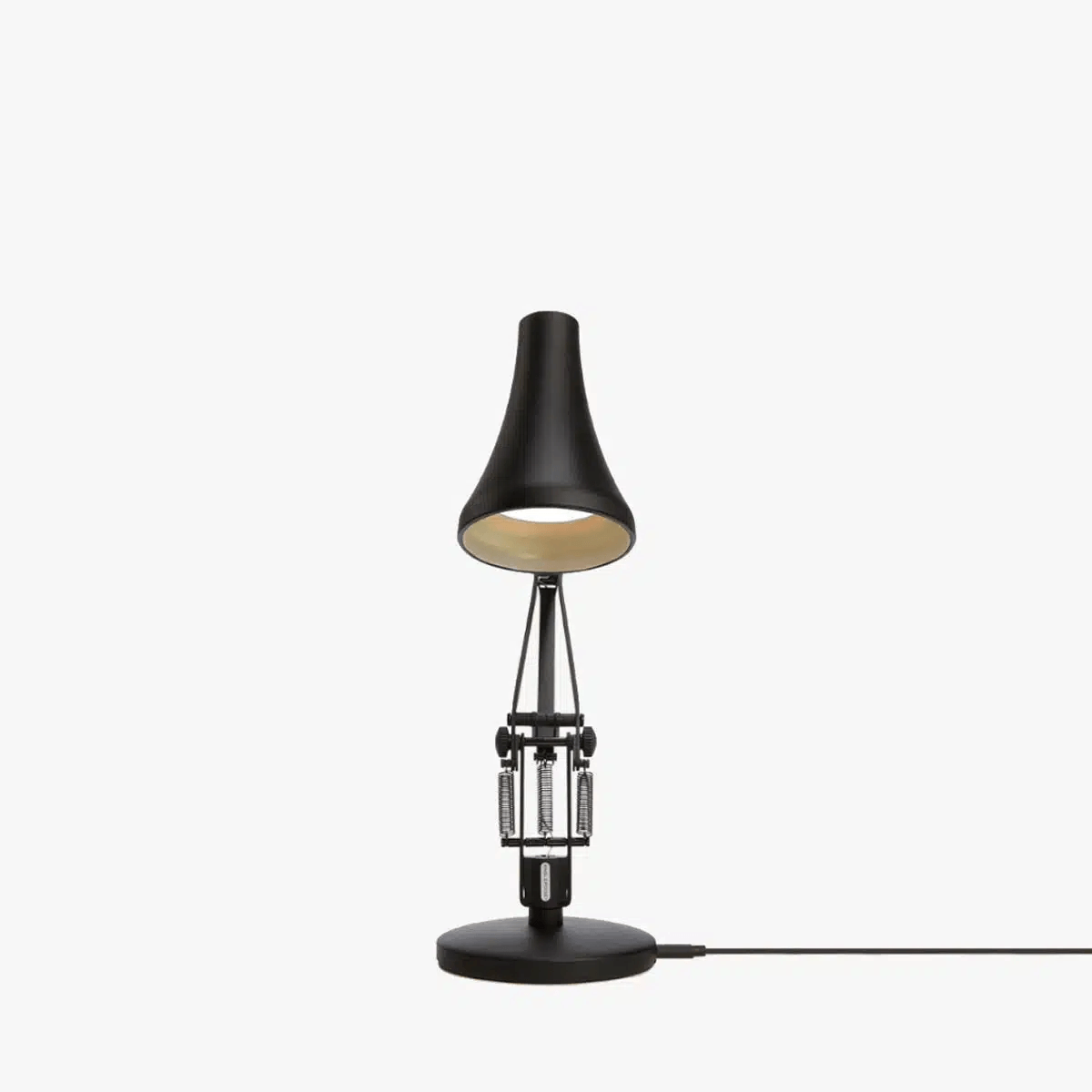 Anglepoise Light - 90 Mini Mini Desk Lamp Carbon Black - Carbon Black Finish - Arms and Aluminium Shade