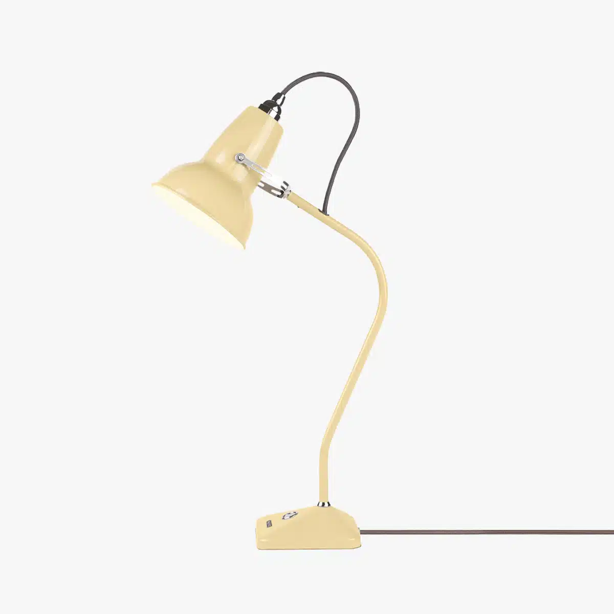 Anglepoise Light - Original 1227 Mini Table Lamp National Trust Edition Buttermilk Yellow - Buttermilk Yellow Finish - Steel Shade