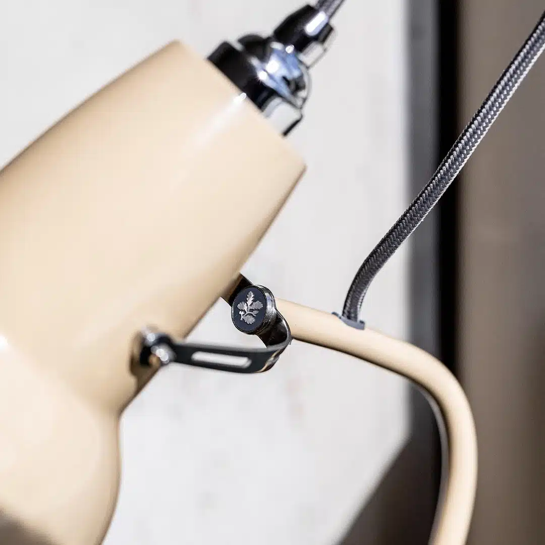Anglepoise Light - Original 1227 Mini Table Lamp National Trust Edition Buttermilk Yellow - Buttermilk Yellow Finish - Steel Shade