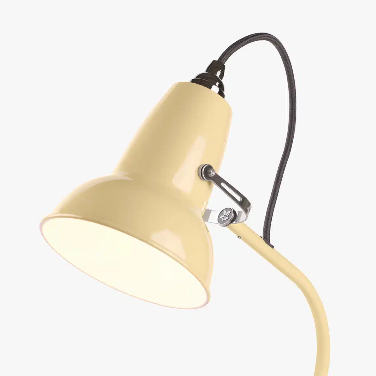 Anglepoise Light - Original 1227 Mini Table Lamp National Trust Edition Buttermilk Yellow - Buttermilk Yellow Finish - Steel Shade