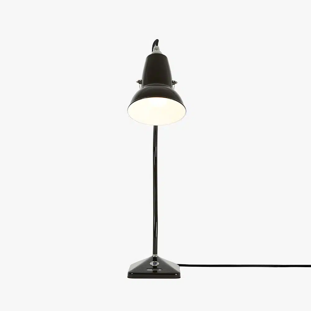 Anglepoise Light - Original 1227 Mini Table Lamp Jet Black - Jet Black Finish - Steel Shade