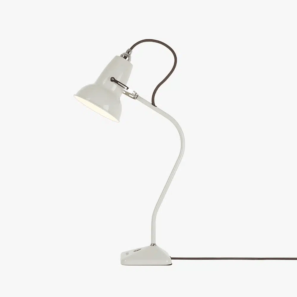 Anglepoise Light - Original 1227 Mini Table Lamp Linen White - Linen White Finish - Steel Shade