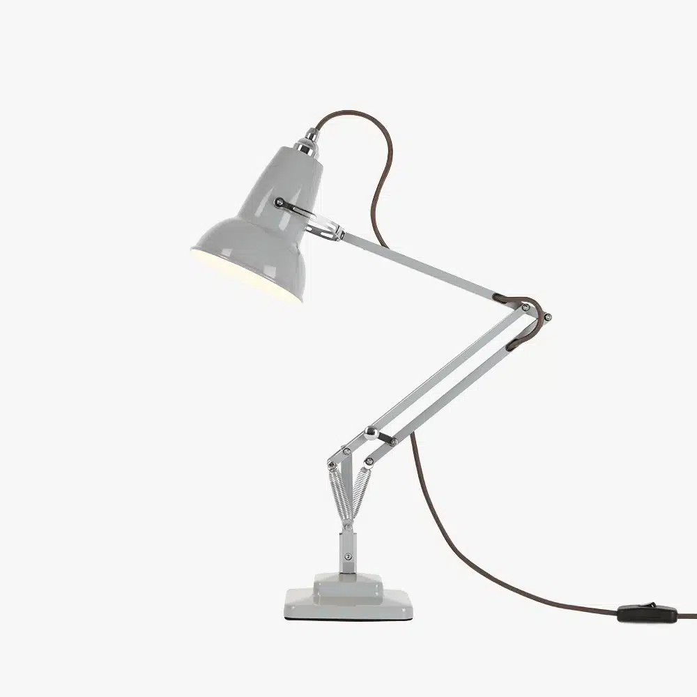 Anglepoise Light - Original 1227 Mini Desk Lamp Dove Grey - Dove Grey Finish - Aluminium Arms and Steel Shade
