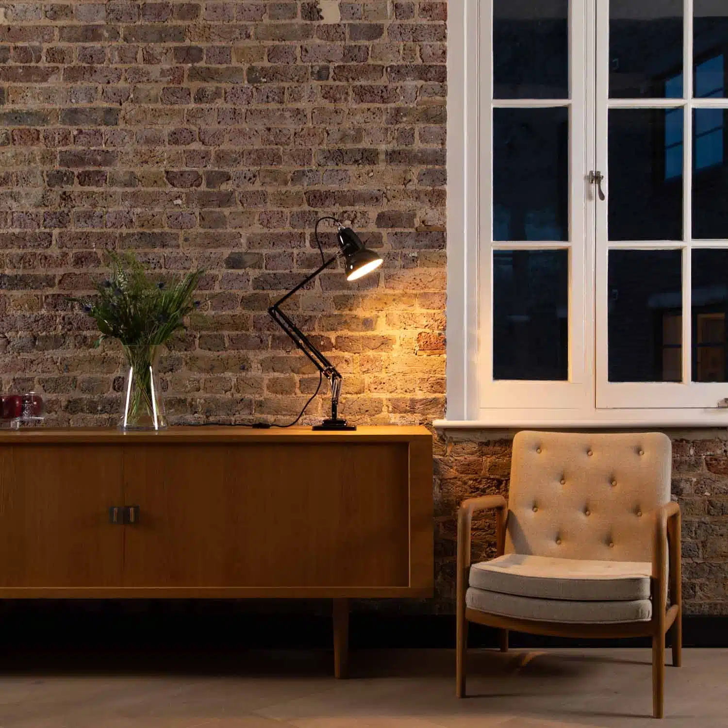 Anglepoise Light - Original 1227 Desk Lamp Jet Black - Jet Black Finish - Aluminium Arms and Steel Shade
