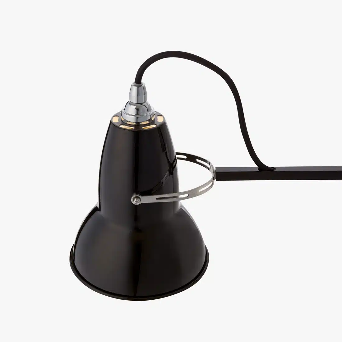 Anglepoise Light - Original 1227 Desk Lamp Jet Black - Jet Black Finish - Aluminium Arms and Steel Shade