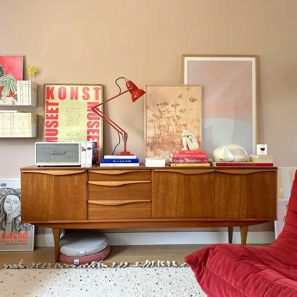 Anglepoise Light - Original 1227 Desk Lamp Coral Red - Coral Red Finish - Arms and aluminium shade
