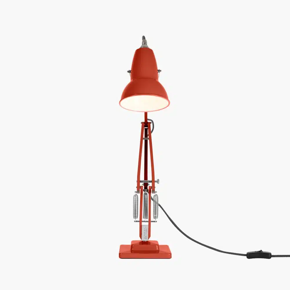 Anglepoise Light - Original 1227 Desk Lamp Coral Red - Coral Red Finish - Arms and aluminium shade