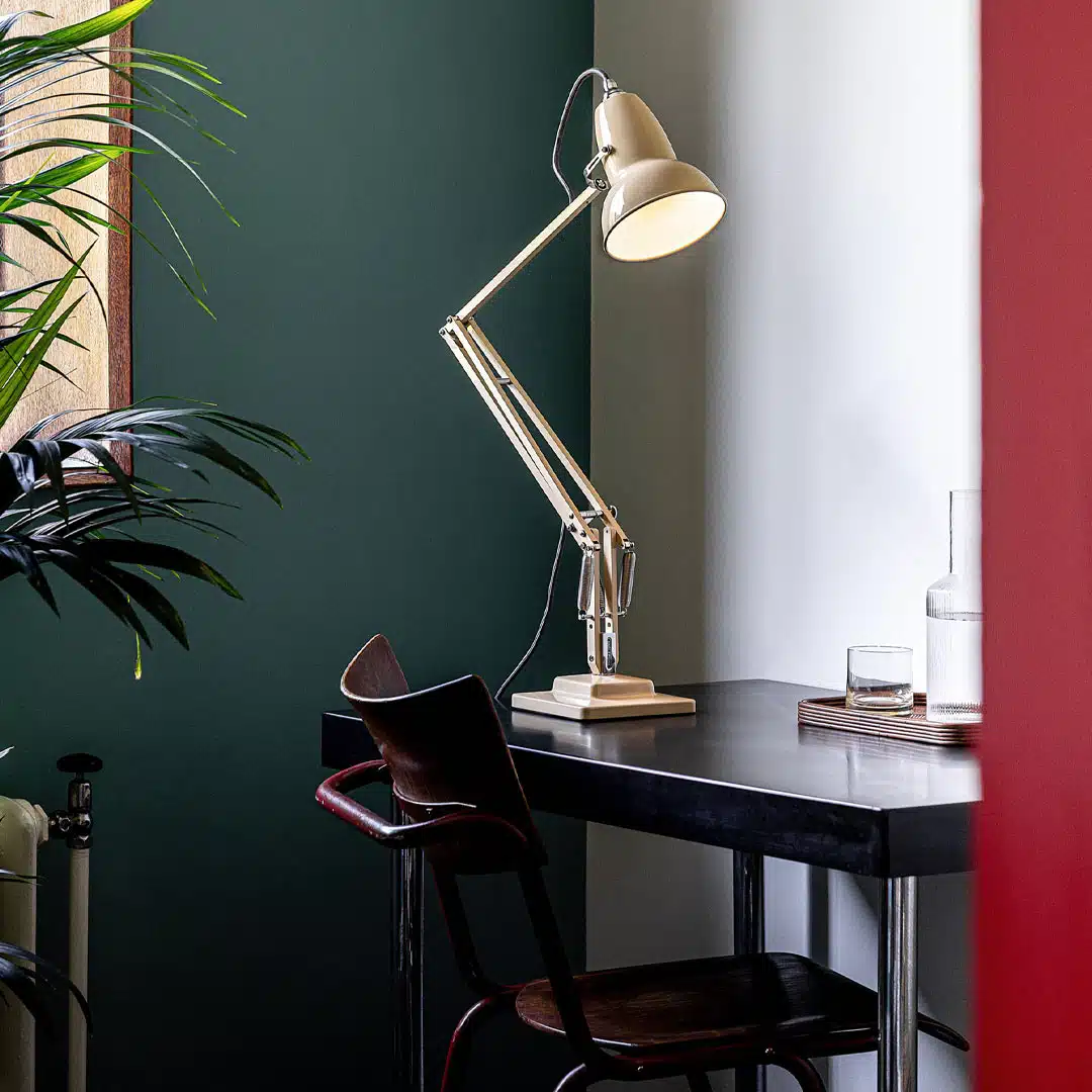 Anglepoise Light - Original 1227 Desk Lamp National Trust Edition Buttermilk Yellow - Buttermilk Yellow Finish - Aluminium shade