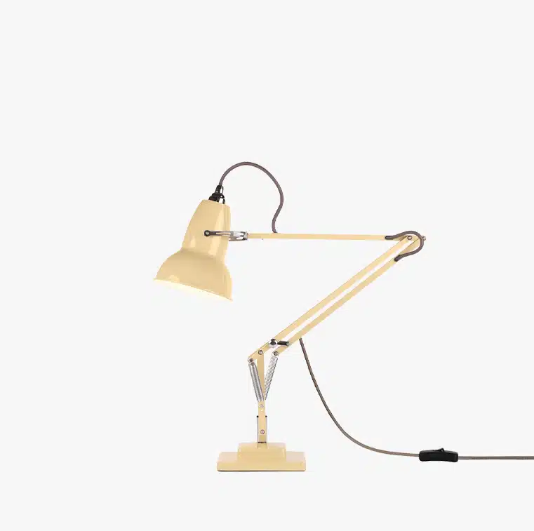 Anglepoise Light - Original 1227 Desk Lamp National Trust Edition Buttermilk Yellow - Buttermilk Yellow Finish - Aluminium shade