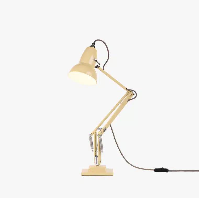 Anglepoise Light - Original 1227 Desk Lamp National Trust Edition Buttermilk Yellow - Buttermilk Yellow Finish - Aluminium shade