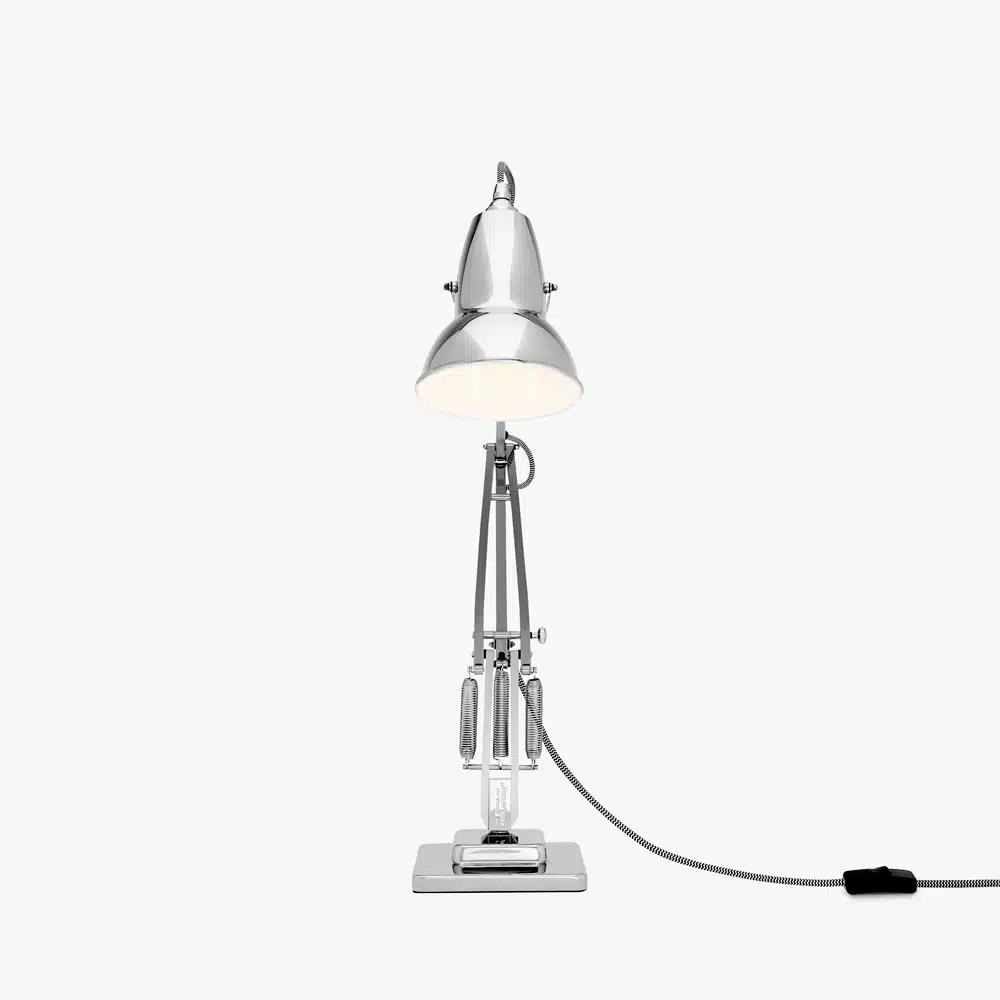 Anglepoise Light - Original 1227 Desk Lamp Bright Chrome - Bright Chrome Finish - Arms and Aluminium Shade