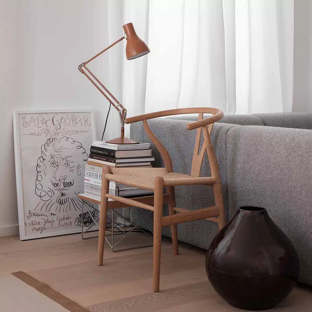 Anglepoise Light - Type 75 Desk Lamp Margaret Howell Edition Sienna - Sienna Finish - Arms and Aluminium Shade
