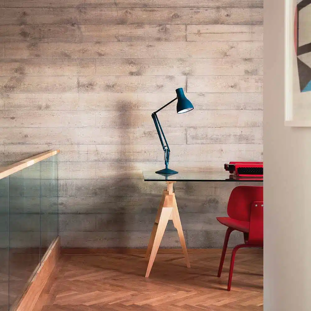 Anglepoise Light - Type 75 Desk Lamp Margaret Howell Edition Saxon Blue - Saxon Blue Finish - Arms and Aluminium Shade