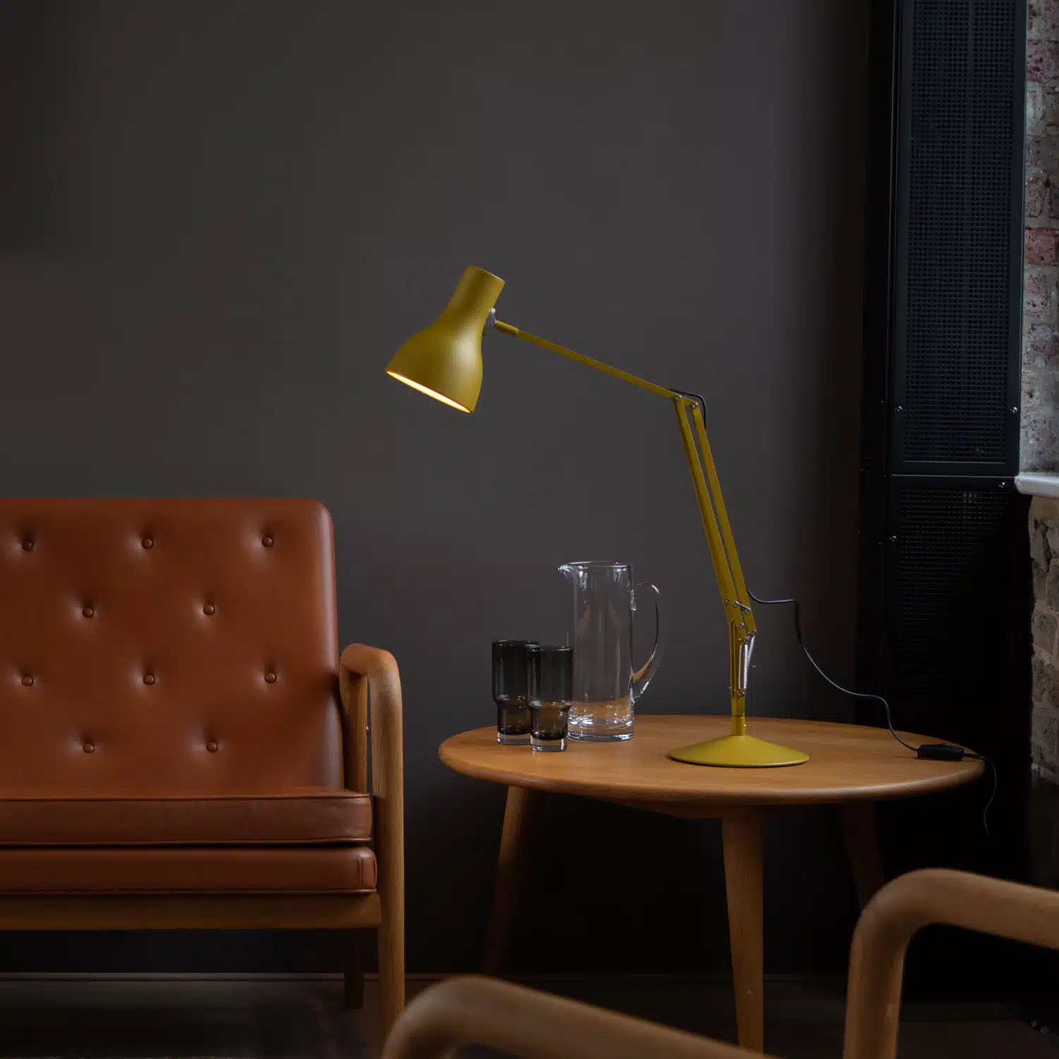 Anglepoise Light - Type 75 Desk Lamp Margaret Howell Edition Yellow Ochre - Yellow Ochre Finish - Arms and Aluminium Shade