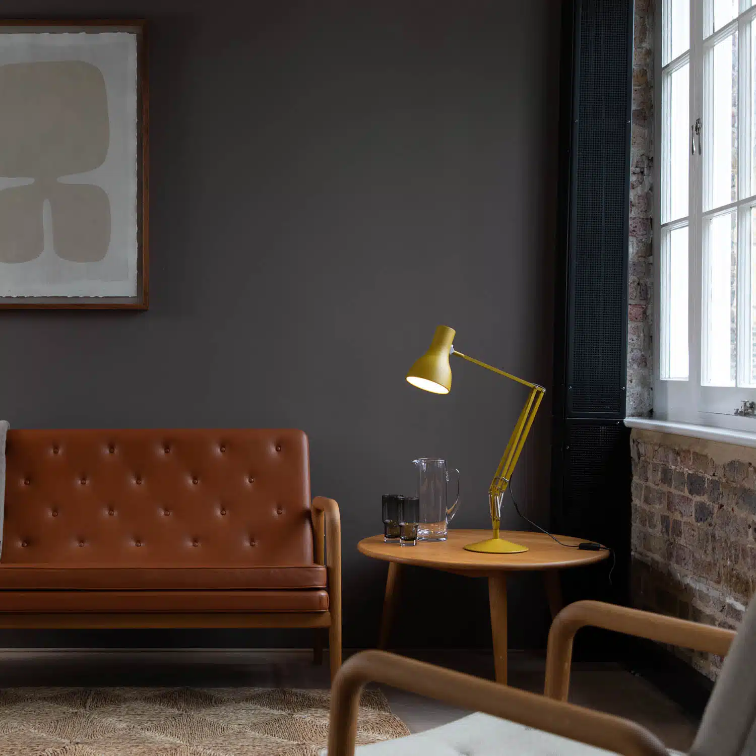 Anglepoise Light - Type 75 Desk Lamp Margaret Howell Edition Yellow Ochre - Yellow Ochre Finish - Arms and Aluminium Shade