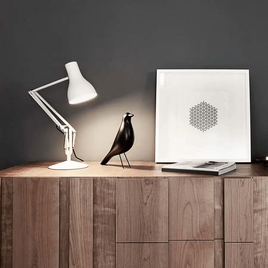 Anglepoise Light - Type 75 Desk Lamp Alpine White - Alpine White Finish - Aluminium Shade