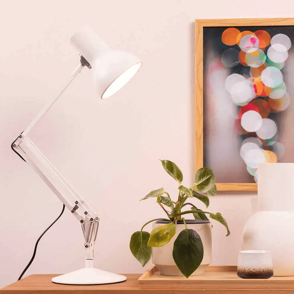 Anglepoise Light - Type 75 Mini Desk Lamp Alpine White - Alpine White Finish - Arms and Aluminium Shade