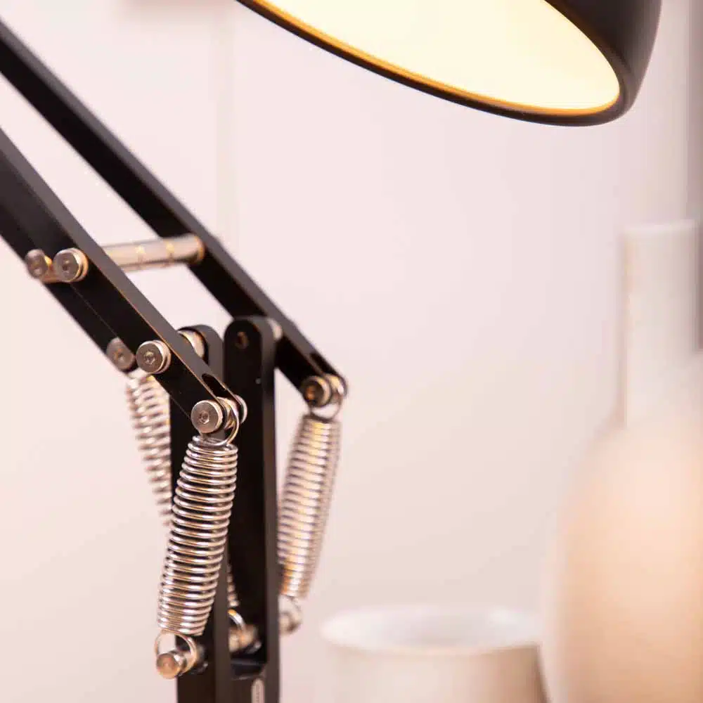 Anglepoise Light - Type 75 Mini Desk Lamp Jet Black - Jet Black Finish - Arms and Aluminium Shade