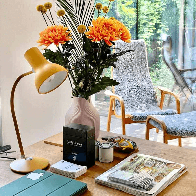 Anglepoise Light - Type 75 Mini Table Lamp Turmeric Gold - Turmeric Gold Finish - Aluminium Shade and Base Cover