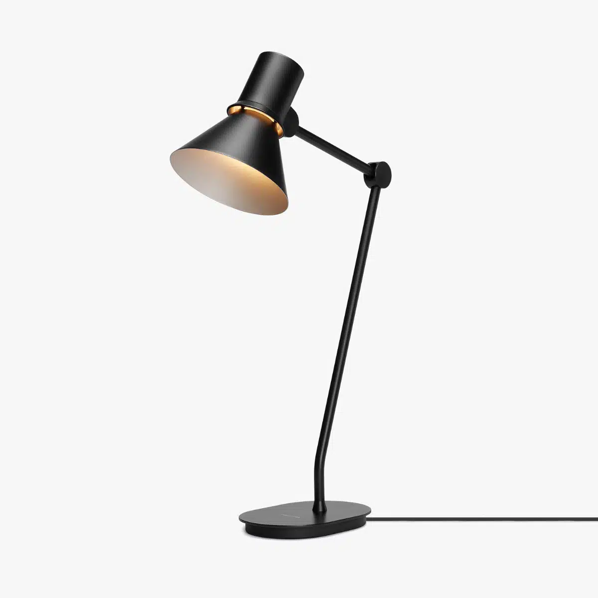 Anglepoise Light - Type 80 Table Lamp Matte Black - Matte Black Finish - Aluminium Shade