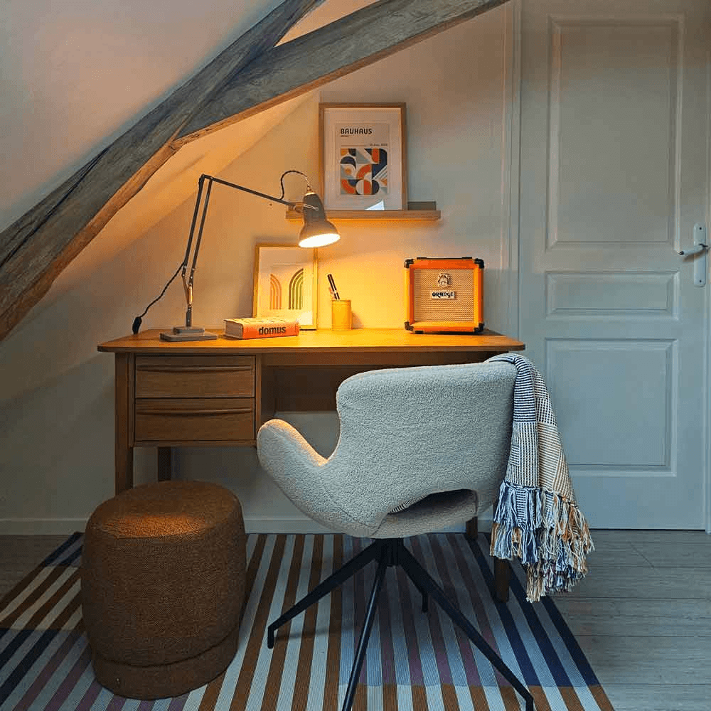 Anglepoise Light - Original 1227 Brass Desk Lamp Elephant Grey - Elephant Grey Finish - Aluminium Shade