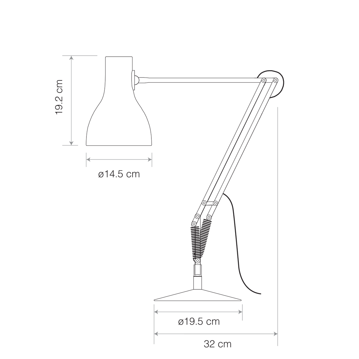 Anglepoise Light - Type 75 Desk Lamp Paul Smith Edition 4 - Paul Smith Edition Four Finish - Arms and Aluminium Shade