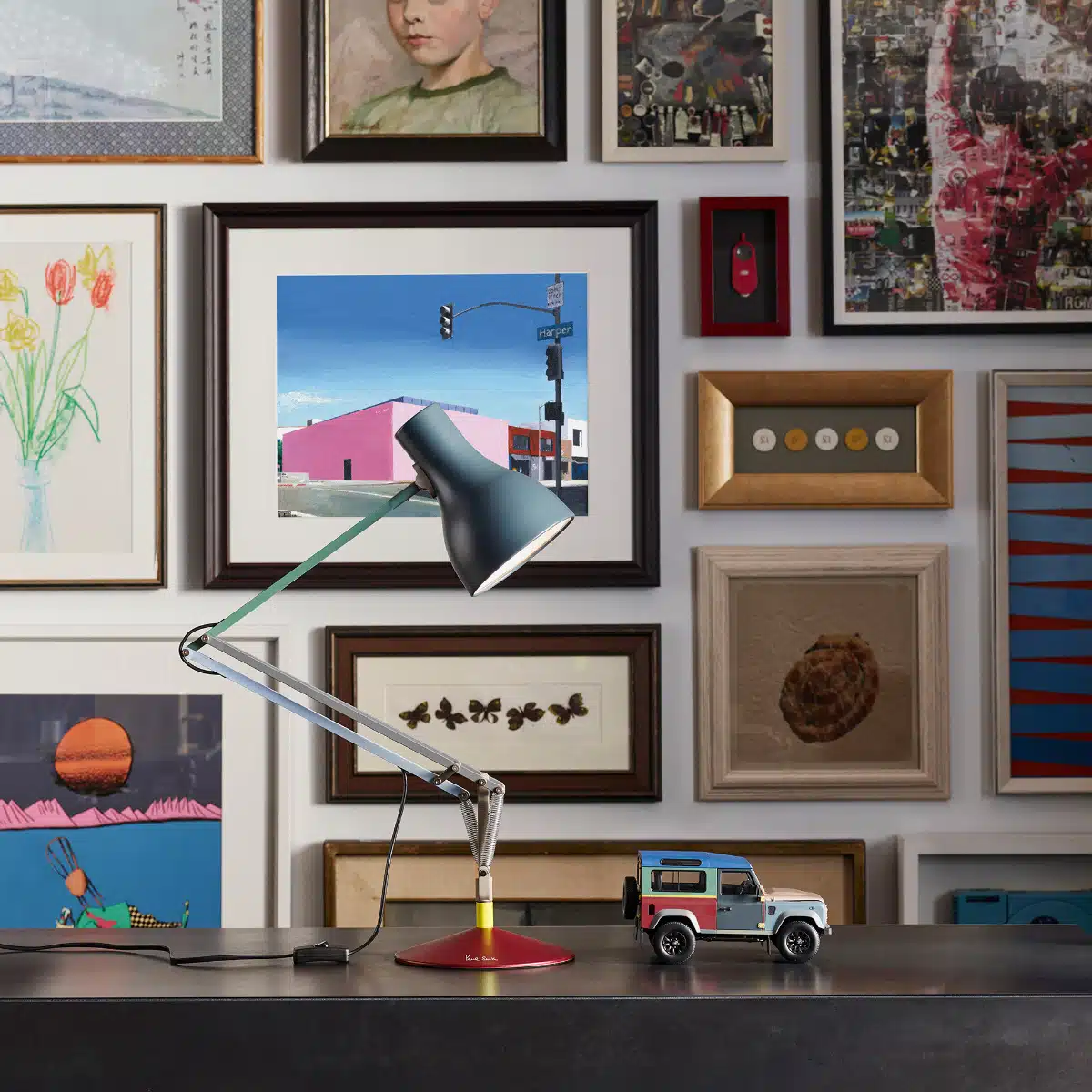 Anglepoise Light - Type 75 Desk Lamp Paul Smith Edition 4 - Paul Smith Edition Four Finish - Arms and Aluminium Shade
