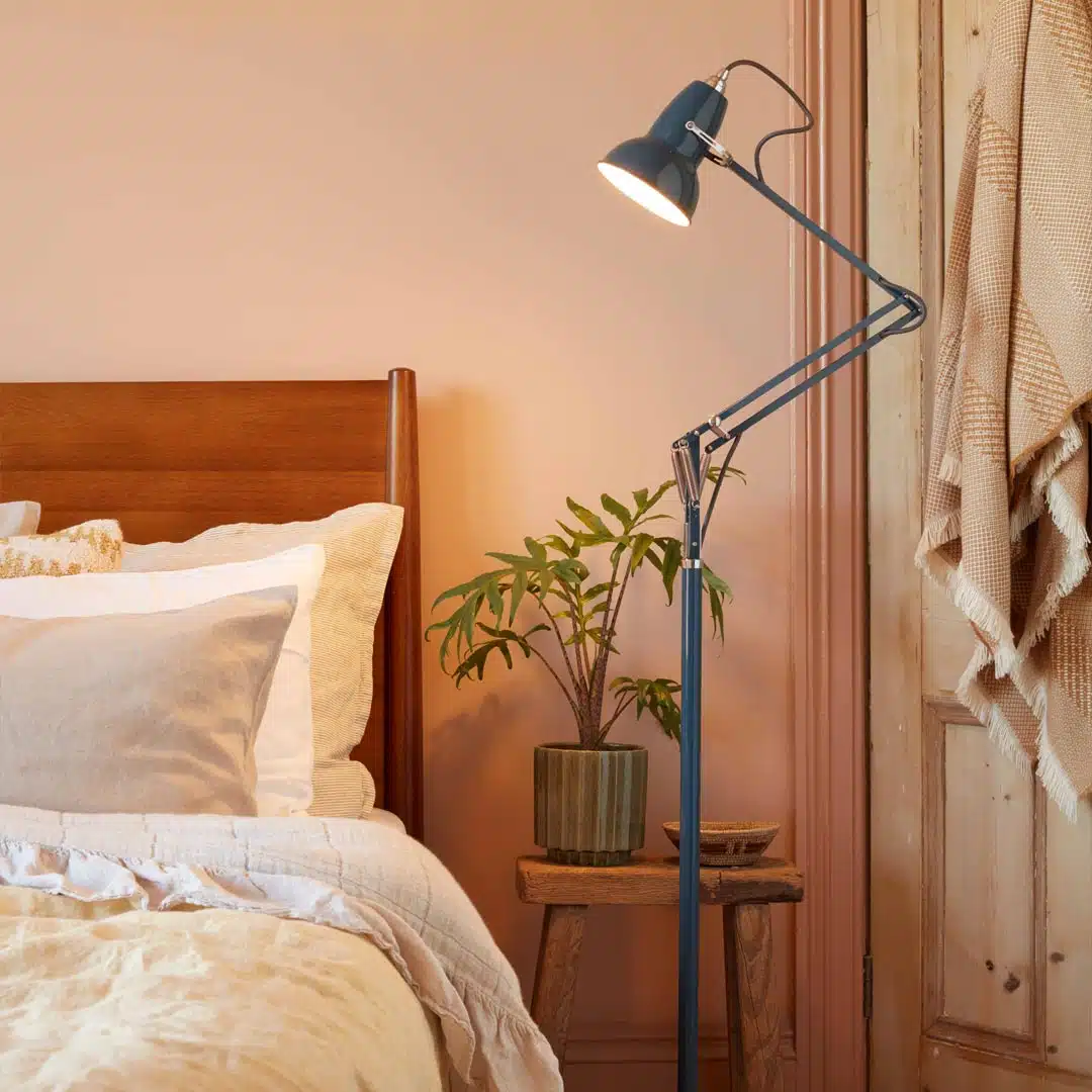 Anglepoise Light - Original 1227 Floor Lamp National Trust Edition Neptune Blue - Neptune Blue Finish - Aluminium Shade