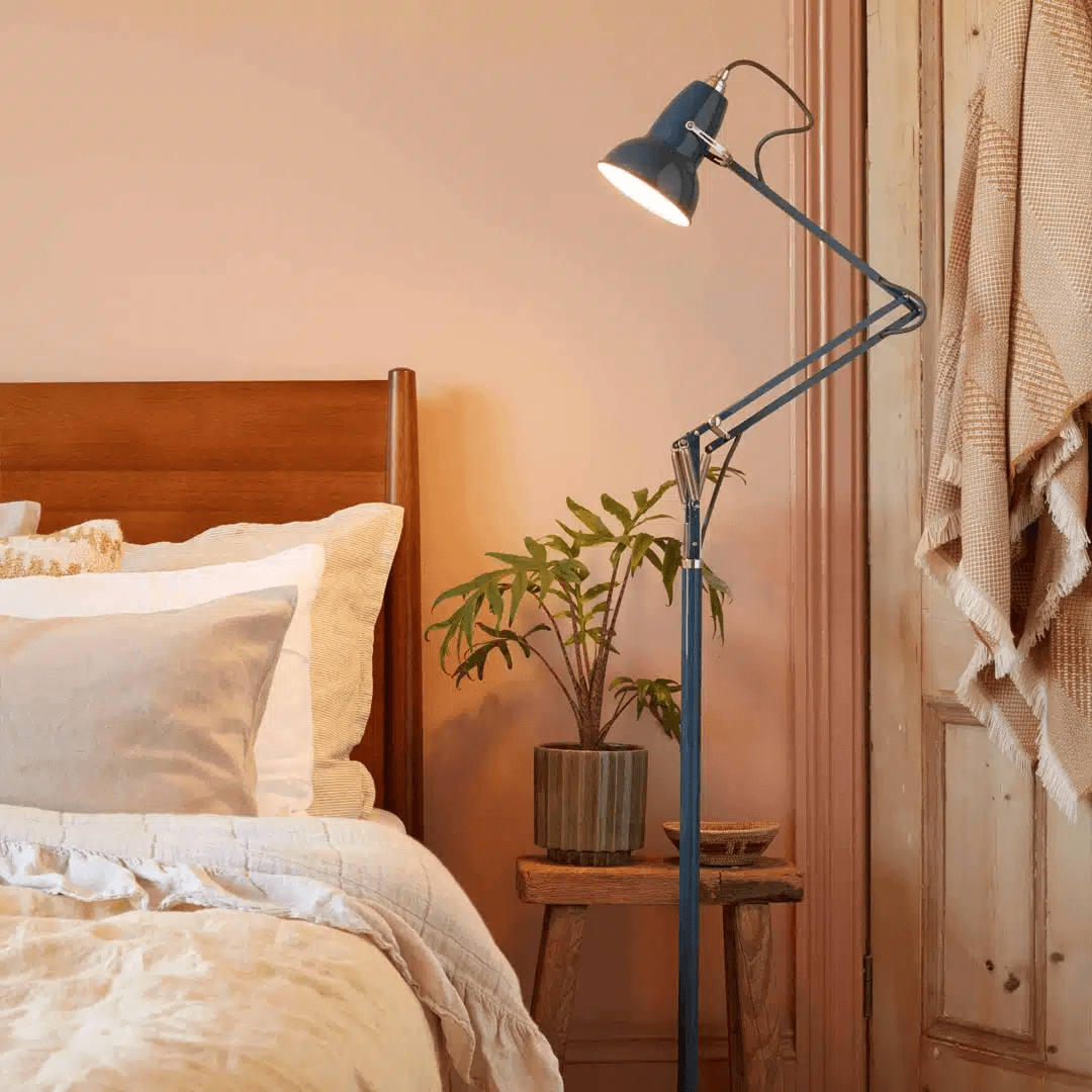 Anglepoise Light - Original 1227 Floor Lamp National Trust Edition Neptune Blue - Neptune Blue Finish - Aluminium Shade