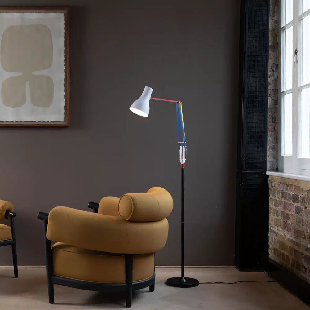 Anglepoise Light - Type 75 Floor Lamp Paul Smith Edition 3 - Paul Smith Edition Three Finish - Arms and Aluminium Shade