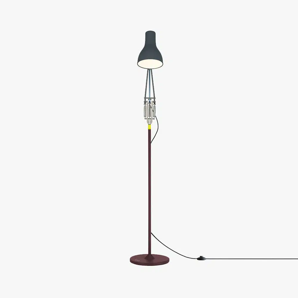 Anglepoise Light - Type 75 Floor Lamp Paul Smith Edition 4 - Paul Smith Edition Four Finish - Arms and Aluminium Shade