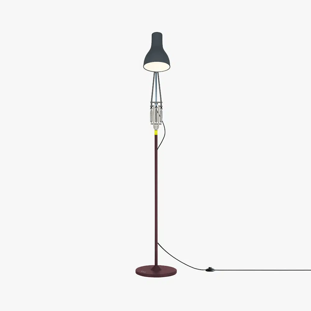 Anglepoise Light - Type 75 Floor Lamp Paul Smith Edition 4 - Paul Smith Edition Four Finish - Arms and Aluminium Shade