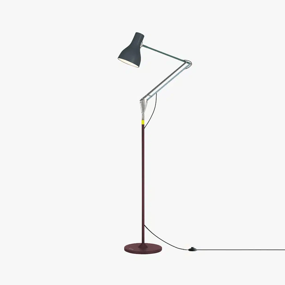 Anglepoise Light - Type 75 Floor Lamp Paul Smith Edition 4 - Paul Smith Edition Four Finish - Arms and Aluminium Shade