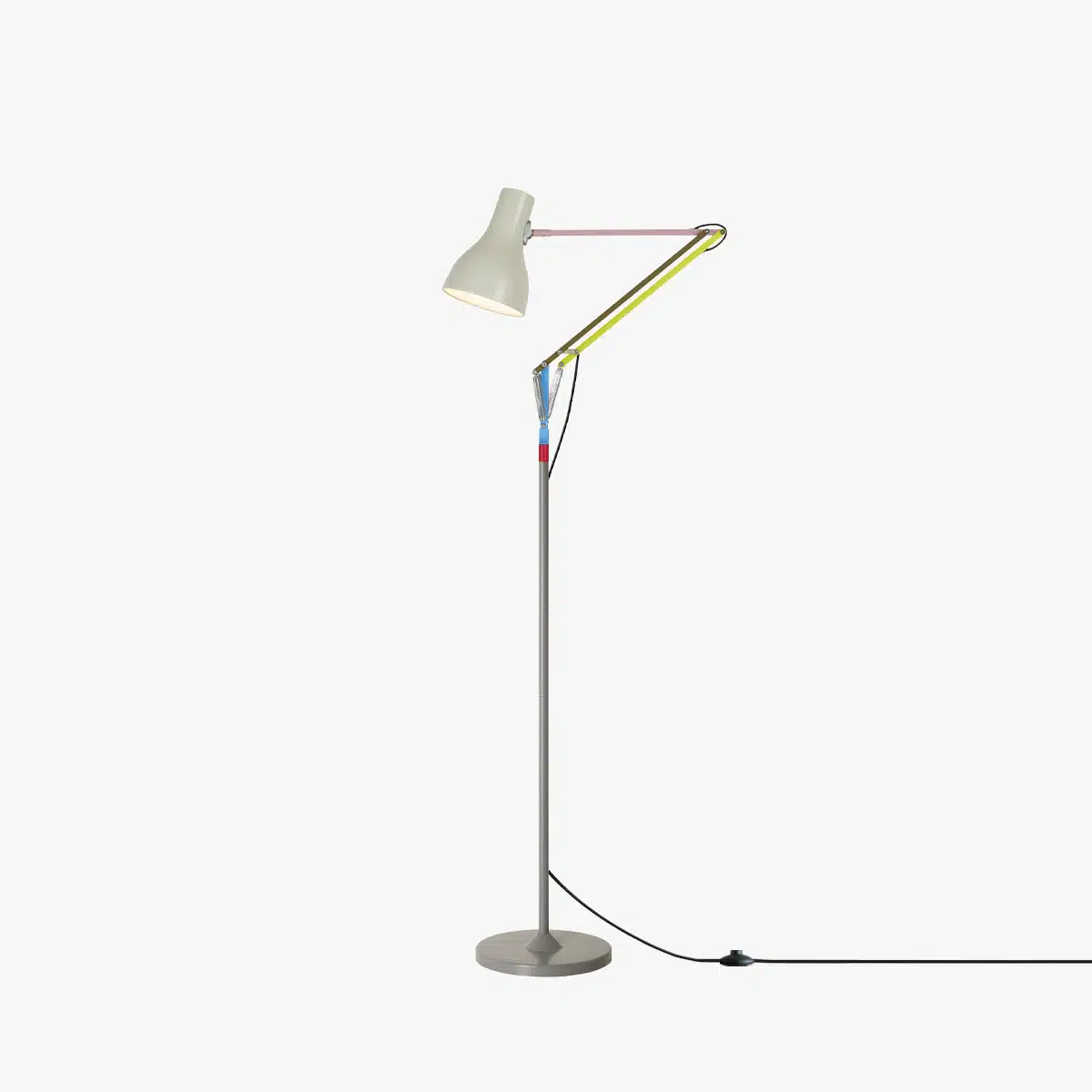 Anglepoise Light - Type 75 Floor Lamp Paul Smith Edition 1 - Paul Smith Edition One Finish - Arms and Aluminium Shade