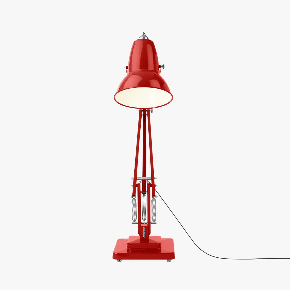 Anglepoise Light - Original 1227 Giant Floor Lamp Crimson Red - Crimson Red Finish - Aluminium Fork Block Shade
