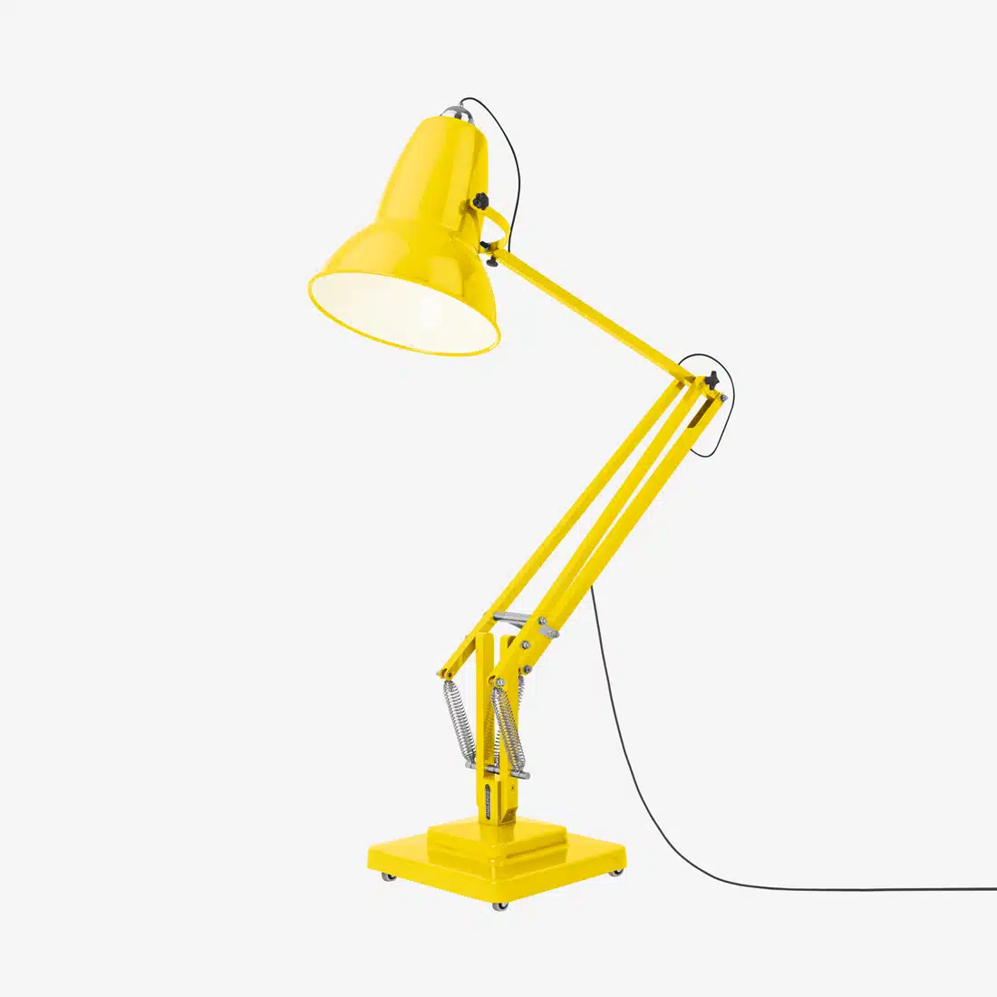 Anglepoise Light - Original 1227 Giant Floor Lamp Citrus Yellow - Citrus Yellow Finish - Aluminium Fork Block Shade