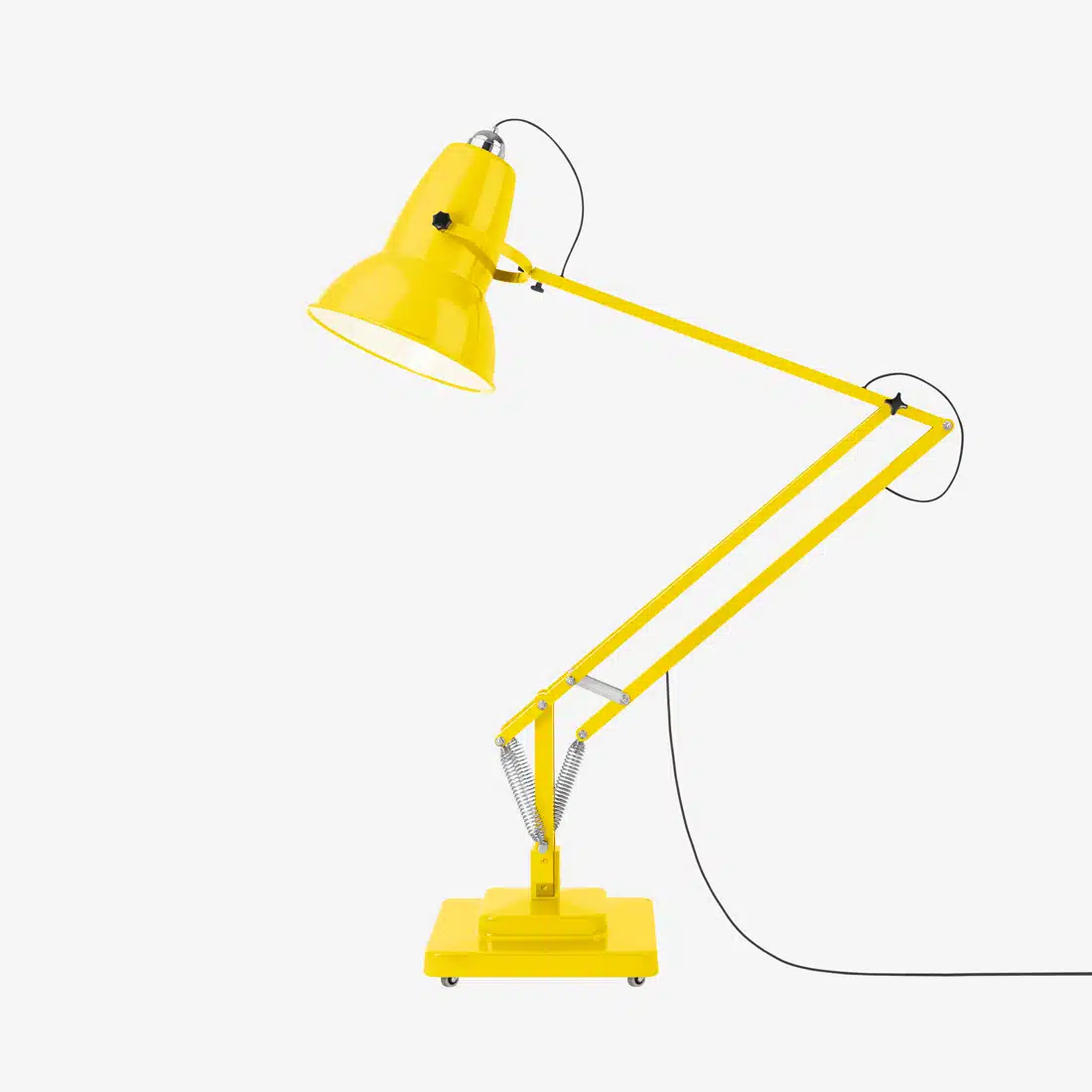 Anglepoise Light - Original 1227 Giant Floor Lamp Citrus Yellow - Citrus Yellow Finish - Aluminium Fork Block Shade