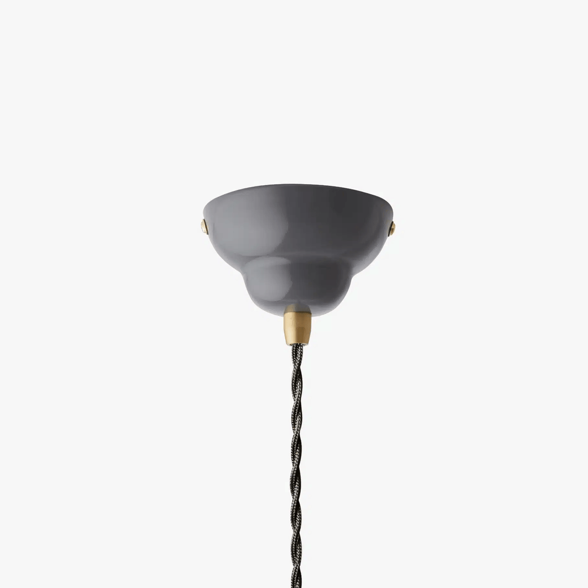 Anglepoise Light - Original 1227 Midi Brass Pendant Elephant Grey - Elephant Grey Finish - Steel Shade