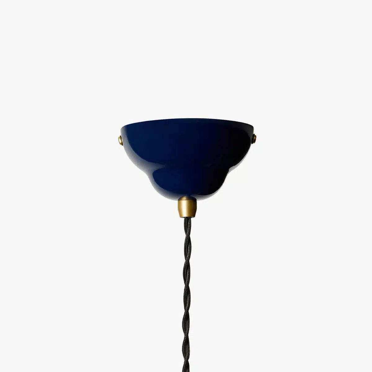 Anglepoise Light - Original 1227 Midi Wide Brass Pendant Ink Blue - Ink Blue Finish - Steel Shade
