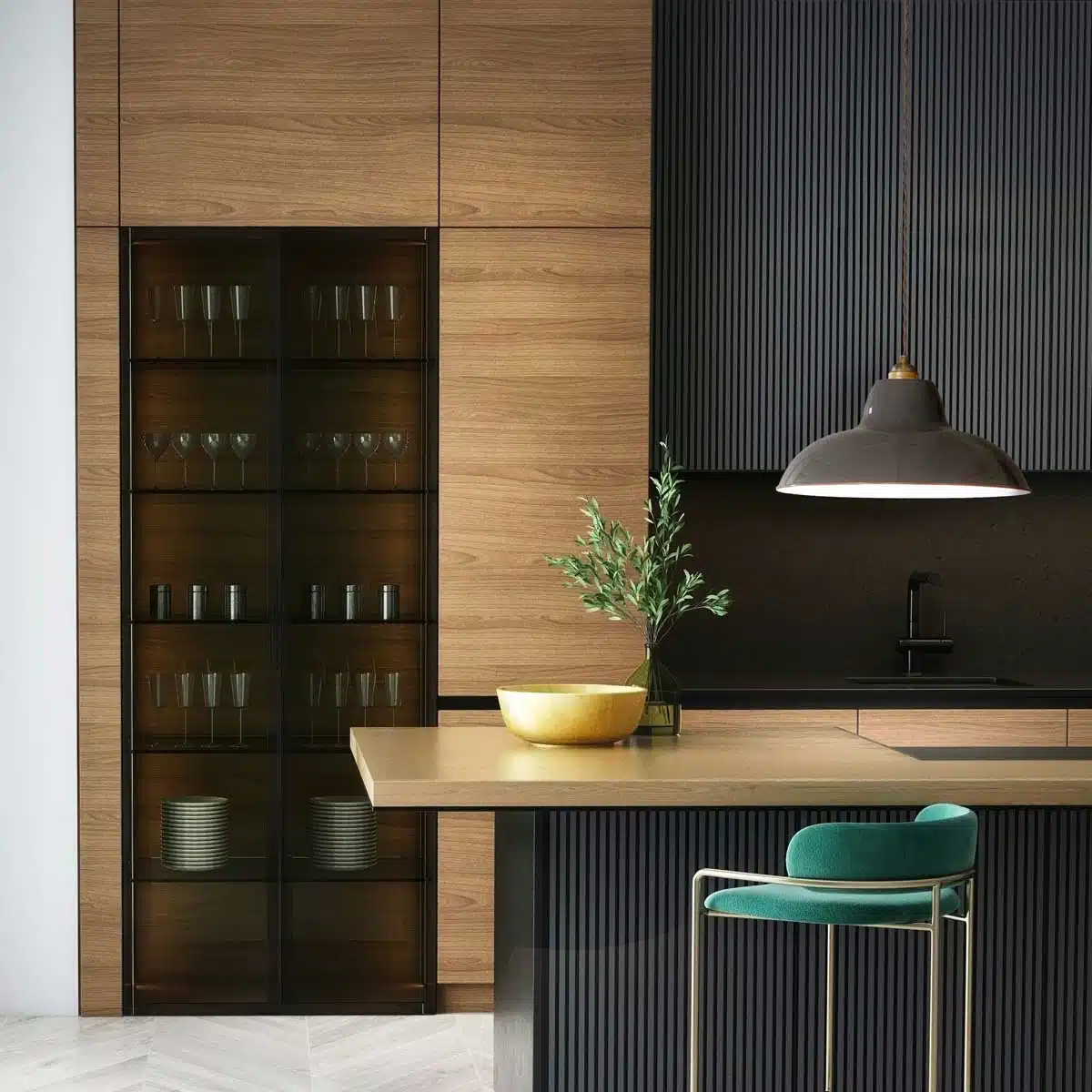 Anglepoise Light - Original 1227 Midi Wide Brass Pendant Elephant Grey - Elephant Grey Finish - Steel Shade