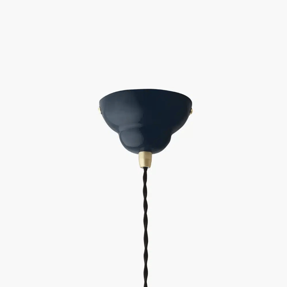 Anglepoise Light - Original 1227 Brass Pendant Ink Blue - Ink Blue Finish - Steel Shade and Ceiling Rose