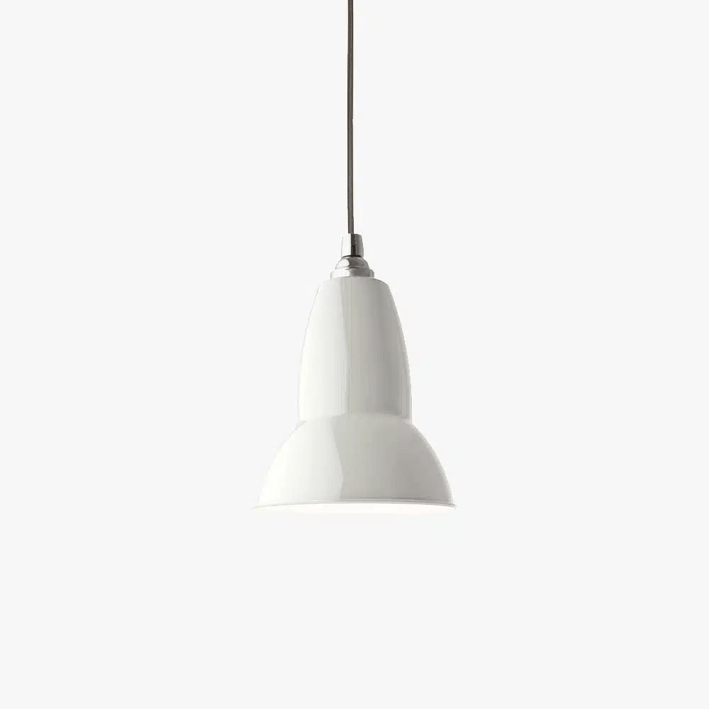 Anglepoise Light - Original 1227 Pendant Linen White - Linen White Finish - Steel Shade
